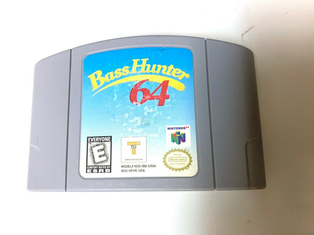 Bass Hunter 64 NINTENDO 64 N64 Game Tested + Working & Authentic!