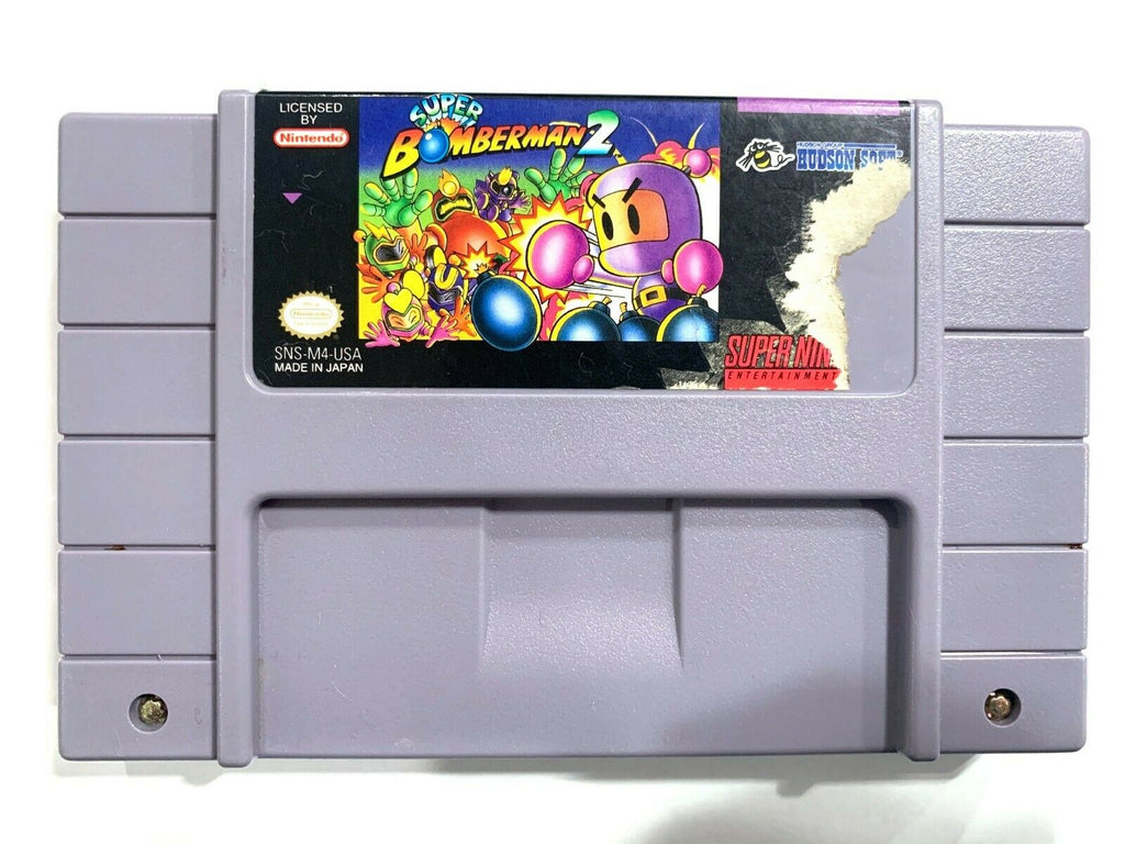 Super Bomberman 2 SUPER NINTENDO SNES Game Tested + Working & Authentic!