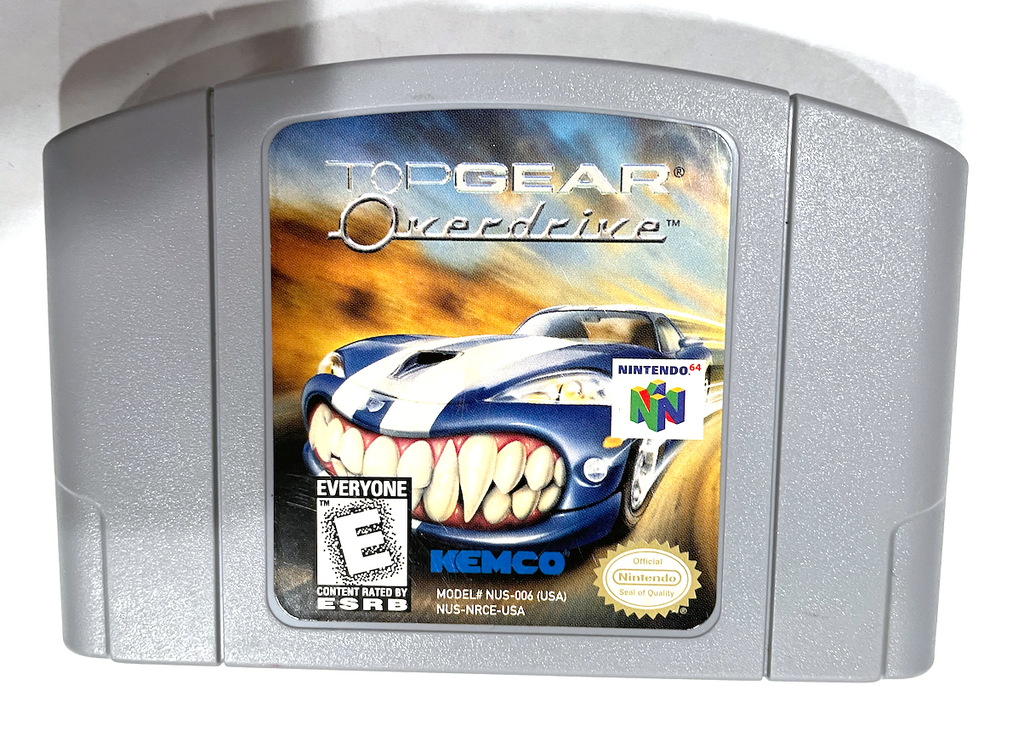 **Top Gear Overdrive Nintendo 64 N64 Game Tested + Working & Authentic!**