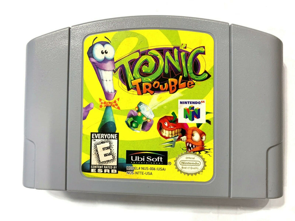 Tonic Trouble NINTENDO 64 N64 Game Tested + Working & Authentic!