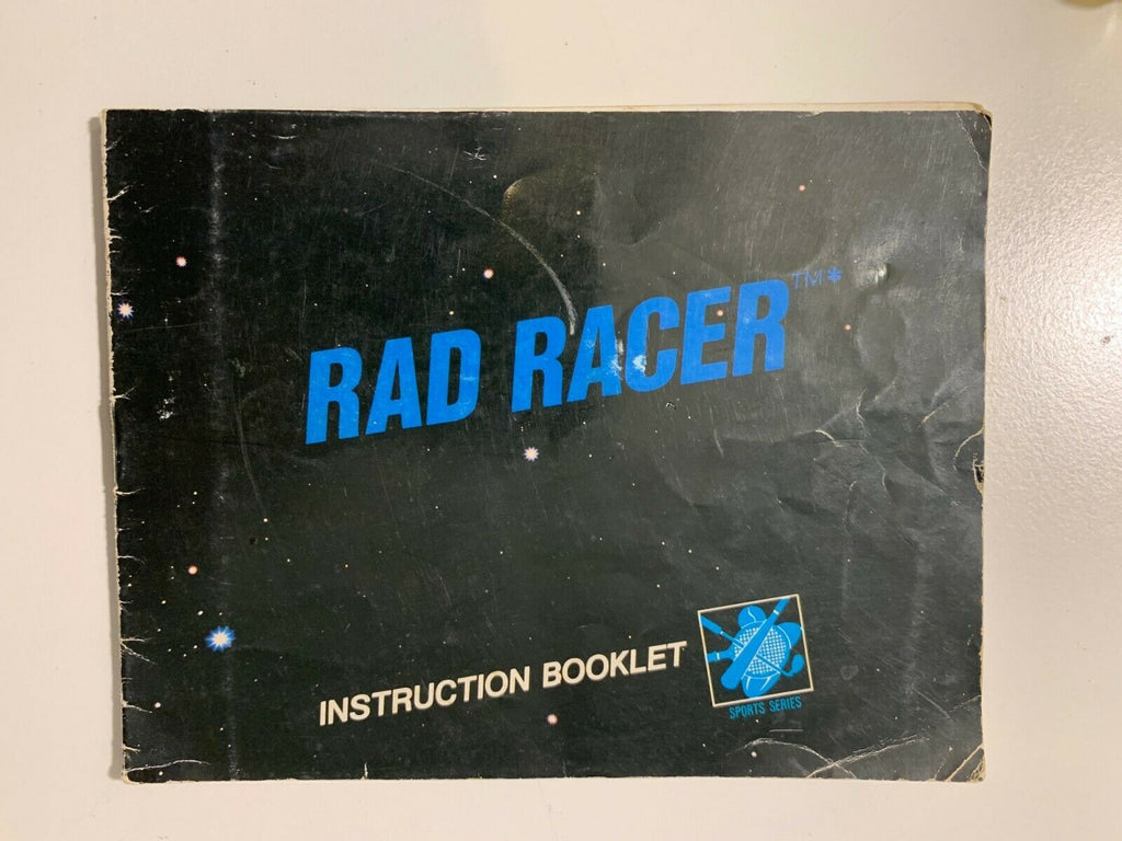 Rad Racer Nes Manual 5 Screw NINTENDO Original Manual Instruction Booklet Book
