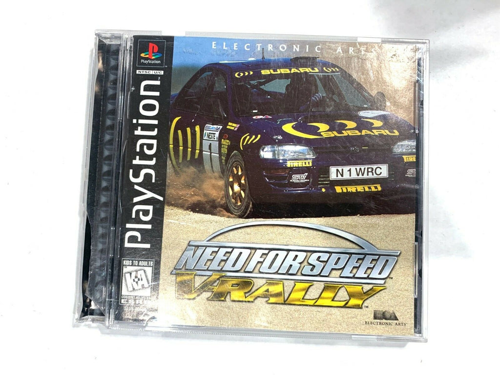 Need for Speed V-Rally Playstation PS1 Video Game Complete CIB Tested + Working!