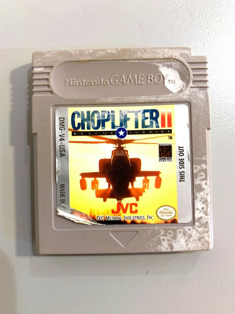 Choplifter II 2 Rescue Survive ORIGINAL NINTENDO GAMEBOY GAME Tested + Working!