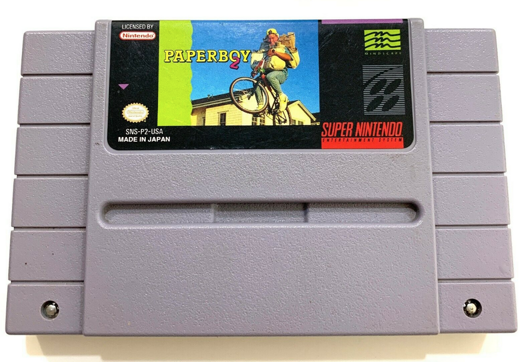Paperboy 2 - SNES Super Nintendo Game Tested, Working & Authentic!