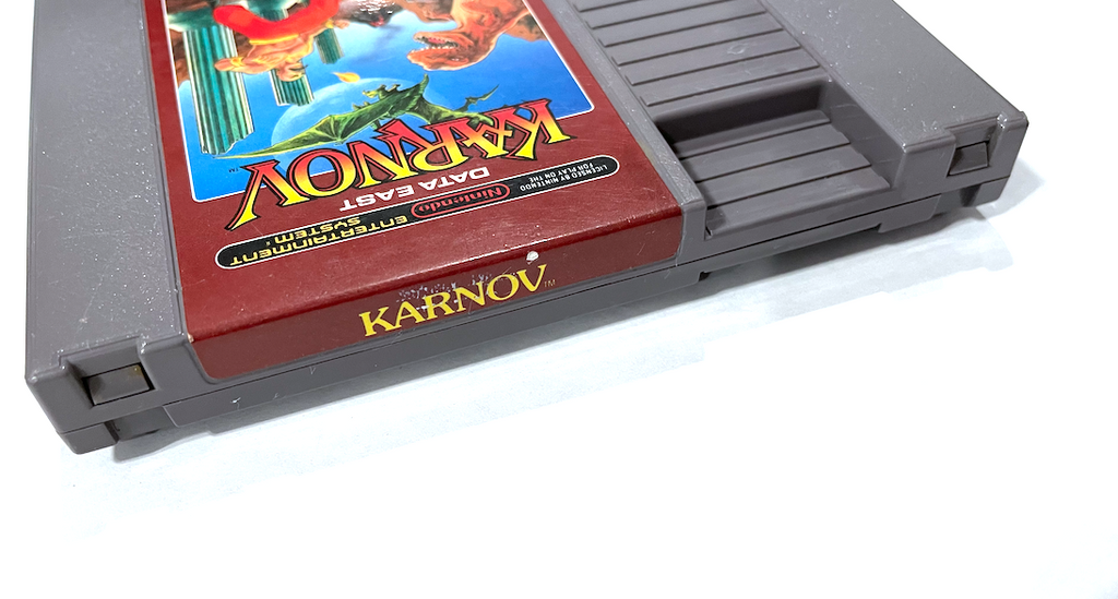 Karnov ORIGINAL NINTENDO NES GAME CARTRIDGE Tested ++ WORKING ++ AUTHENTIC!