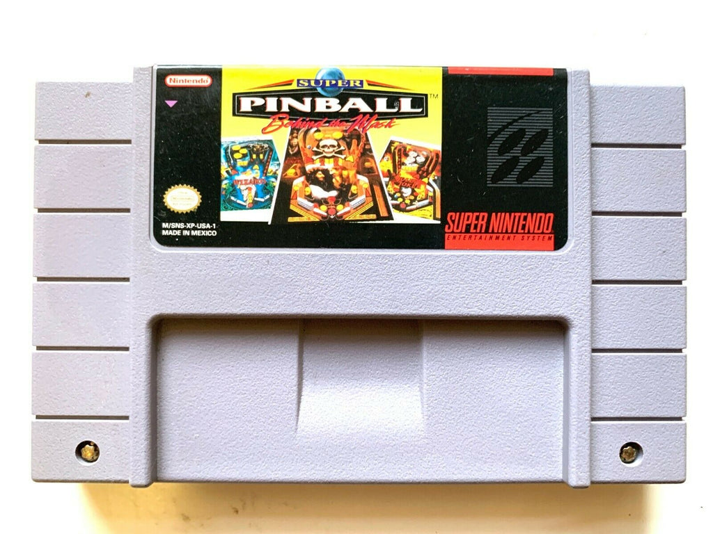 Super Pinball Behind the Mask SNES Game Tested + Working & Authentic!