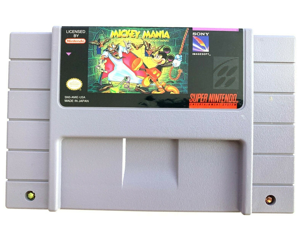 Mickey Mania: The Timeless Adventures of Mickey Mouse SNES AUTHENTIC Works Clean