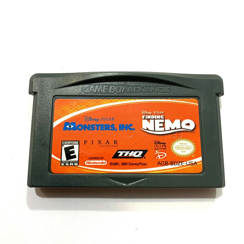 Disney's Finding Nemo & Monsters Inc 2 in 1 GameBoy Advance GBA Game AUTHENTIC