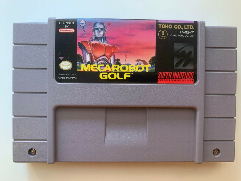 Mecarobot Golf SUPER NINTENDO SNES GAME Tested + Working & Authentic!