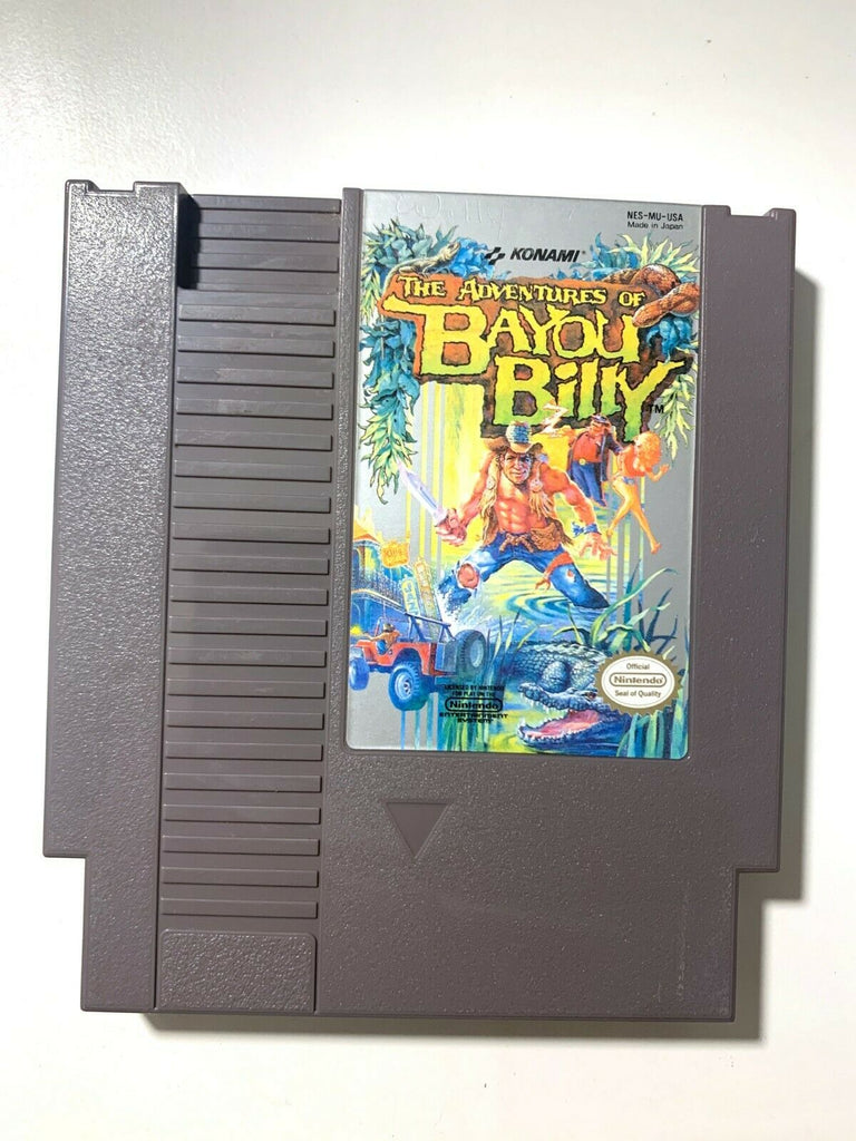 The Adventures of Bayou Billy ORIGINAL NINTENDO NES GAME Tested WORKING!