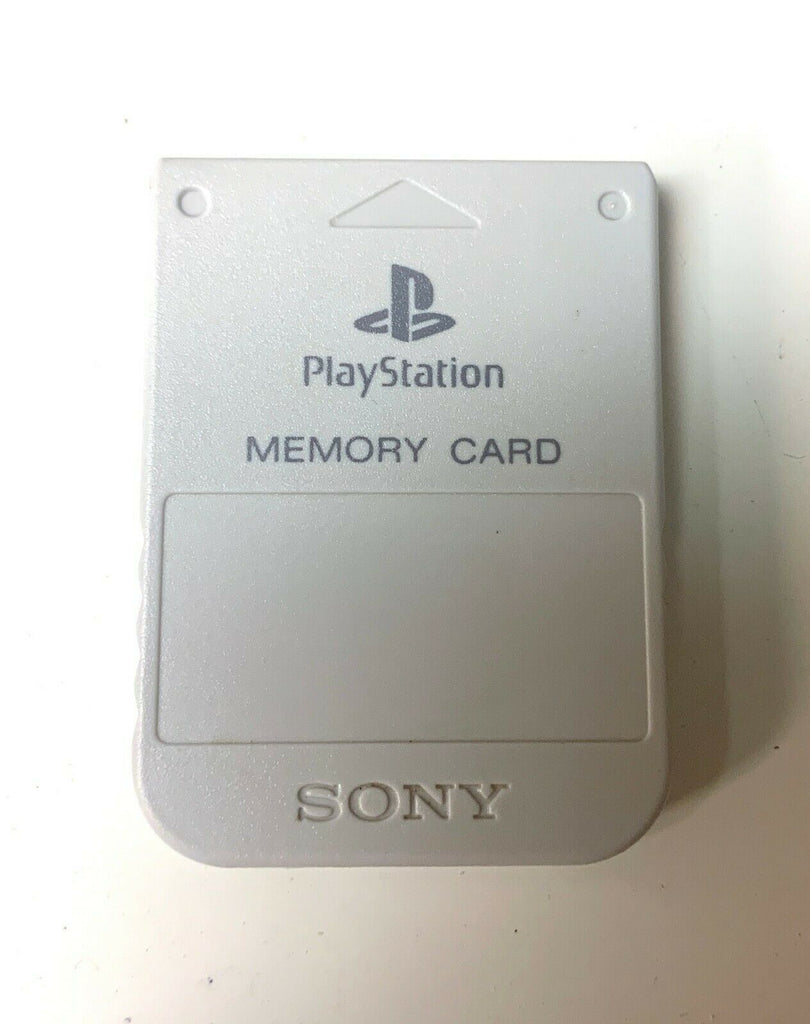 GENUINE GRAY SONY BRAND PLAYSTATION PS1 MEMORY CARD SCPH-1020 OFFICIAL OEM