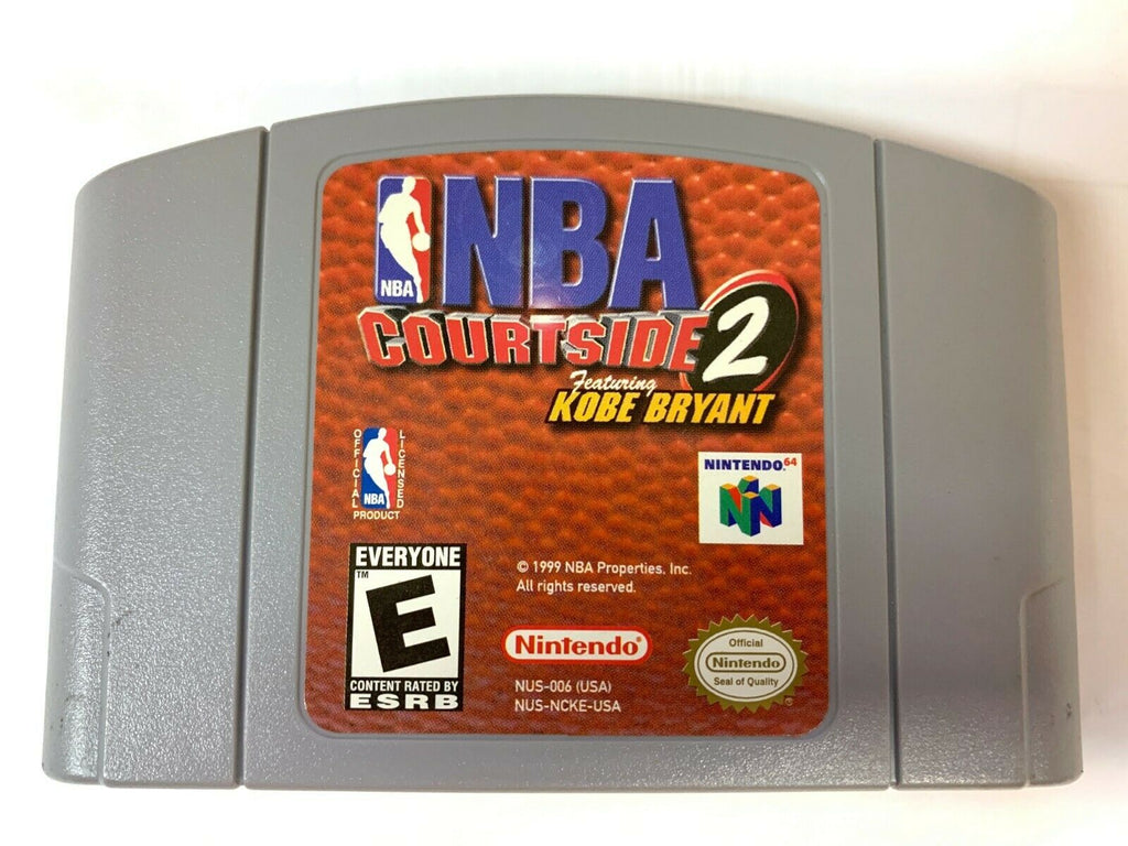 NBA Courtside 2 Featuring Kobe Bryant Nintendo 64 N64 OEM Authentic Game