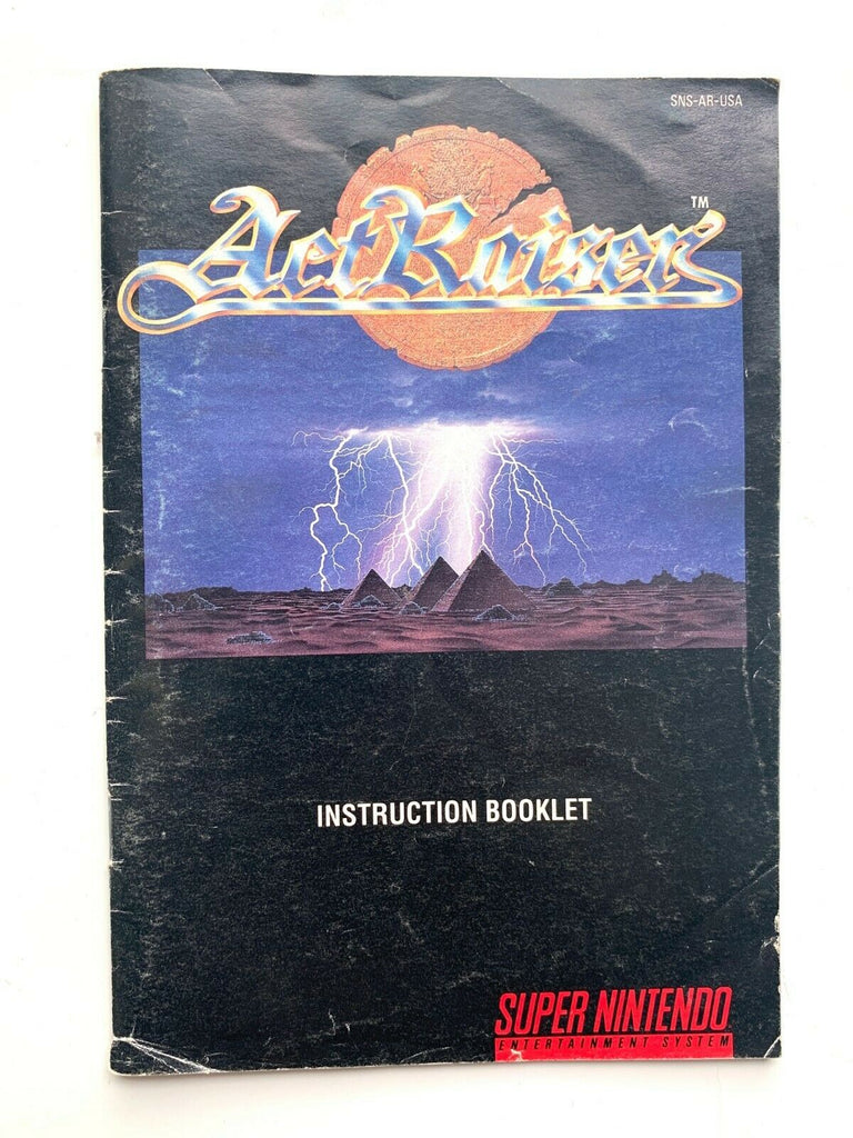 ACTRAISER - SNES Super Nintendo Instruction Guide Booklet Book Manual Only