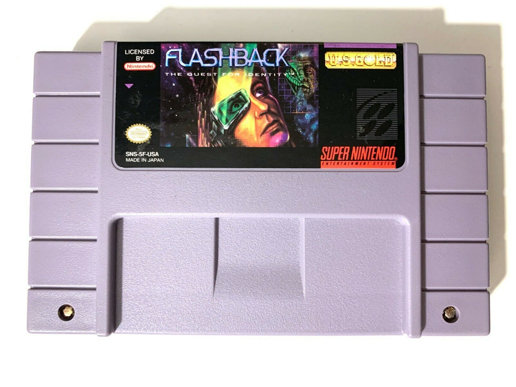 Flashback: The Quest for Identity SUPER NINTENDO SNES Game TESTED Working!