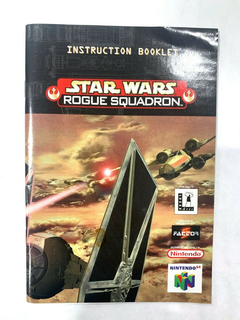 Star Wars Rogue Squadron NINTENDO 64 N64 Instruction Manual Booklet Book ONLY