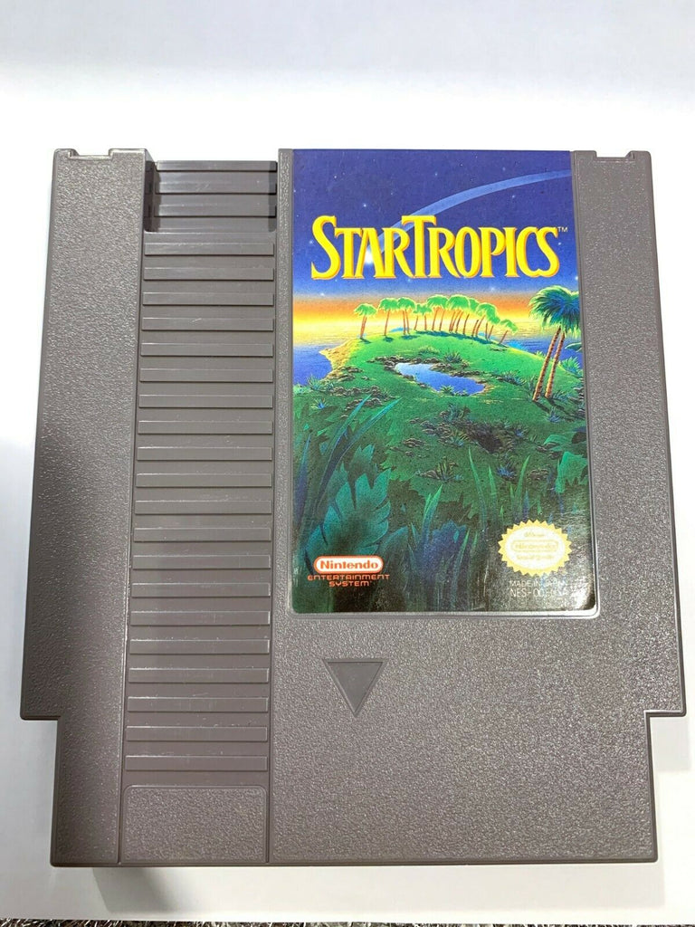 Star Tropics Nintendo NES 1990 Game Cart Only Authentic, Cleaned & Tested Works