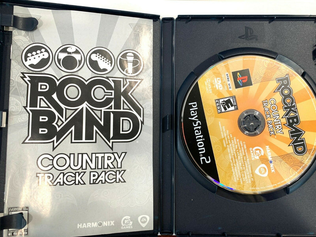 Rock Band Country Track Pack SONY PS2 Playstation 2 Game COMPLETE CIB Tested!