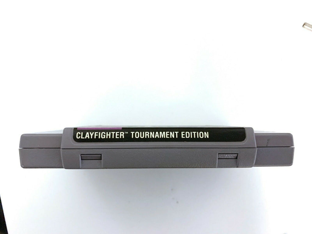 Clay Fighter Tournament Edition - Super Nintendo SNES GAME Tested + Working!