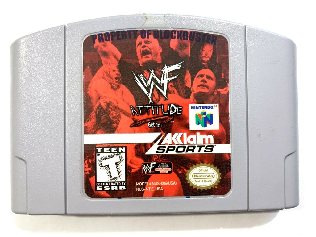 WWF Attitude Nintendo 64 N64 Authentic Retro Wrestling Super Fun Game WWE NXT