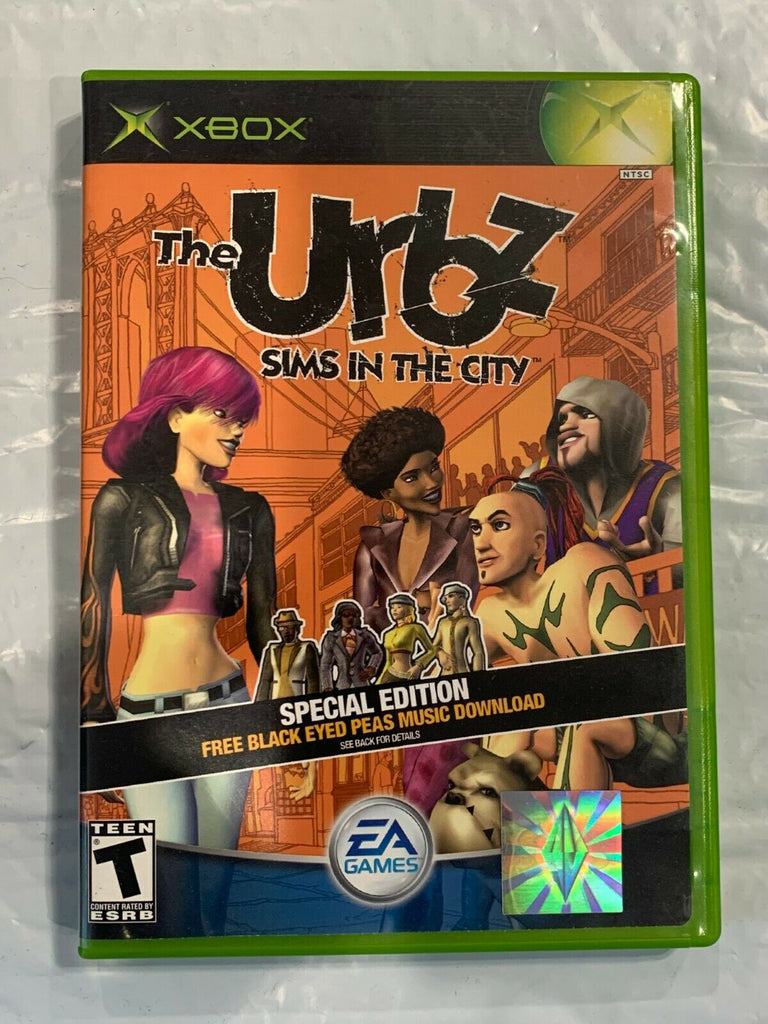 Urbz: Sims in the City Original Microsoft Xbox Game COMPLETE CIB Tested WORKING