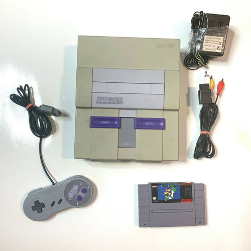 SNES Super Nintendo Mini Console W/ remote SLIM DOnkey KONG COUNtry RARE  BUNDLE