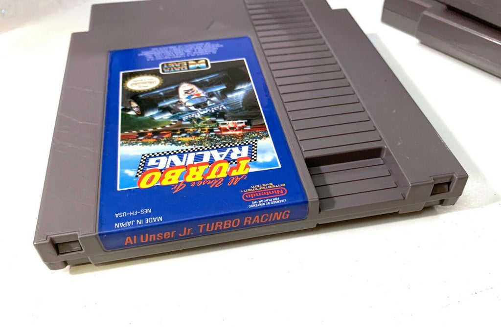 Al Unser Jr. Turbo Racing ORIGINAL NINTENDO NES GAME Tested + WORKING!