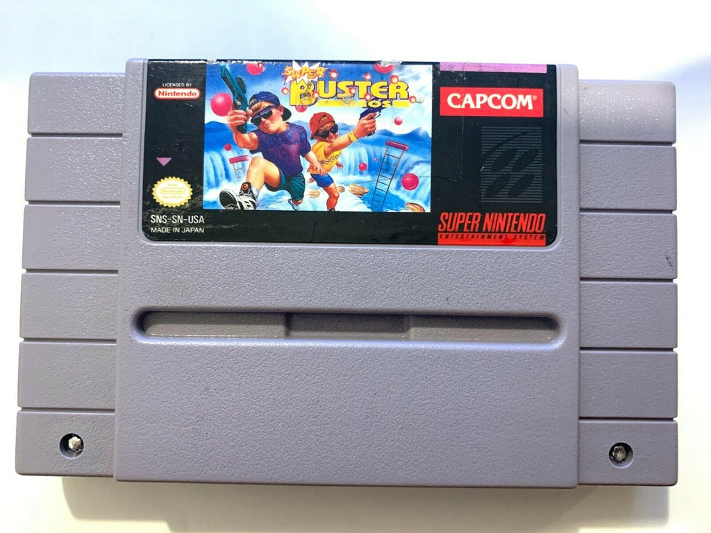 Super Buster Brothers Bros Super Nintendo Game SNES Authentic Cleaned ...