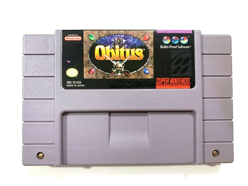 Obitus (Super Nintendo Entertainment System, 1994) SNES Game - Tested - Working!