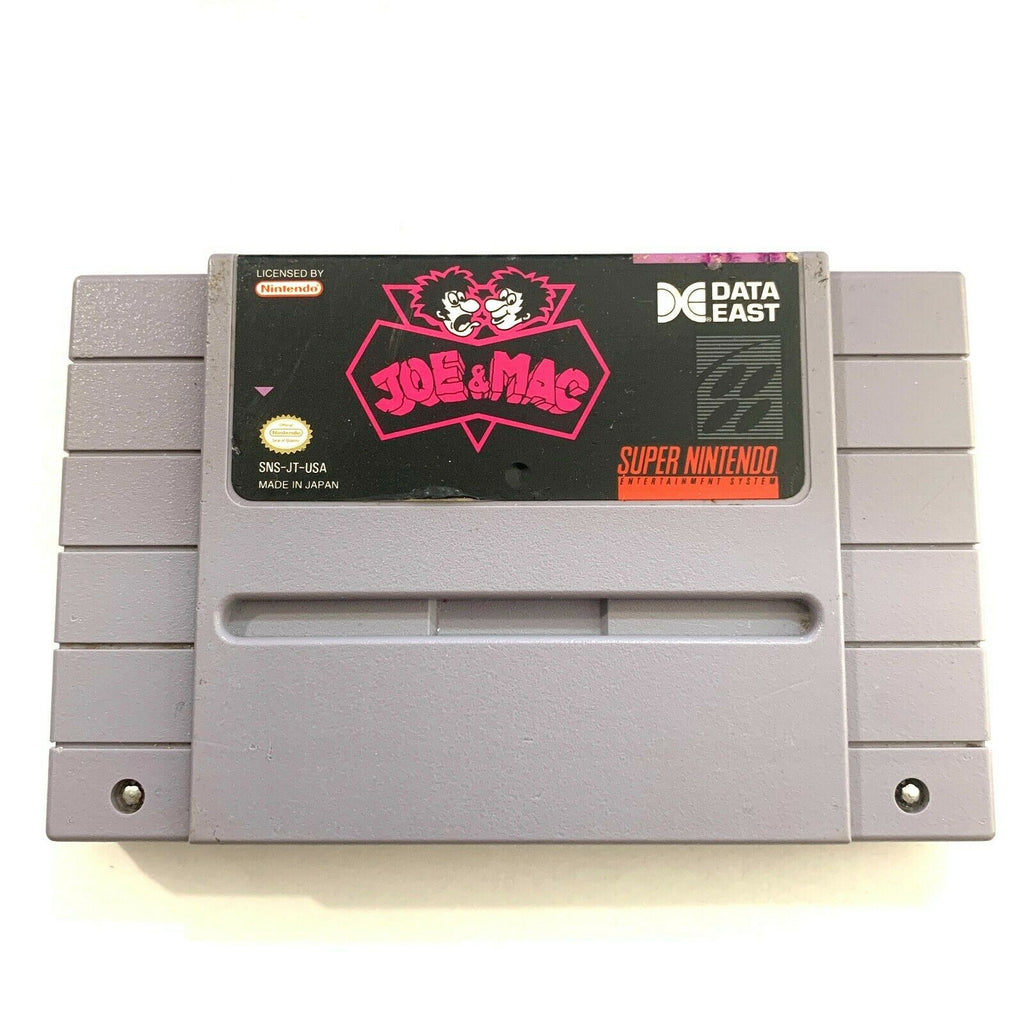 Joe & Mac - Super Nintendo SNES Game - Tested - Working
