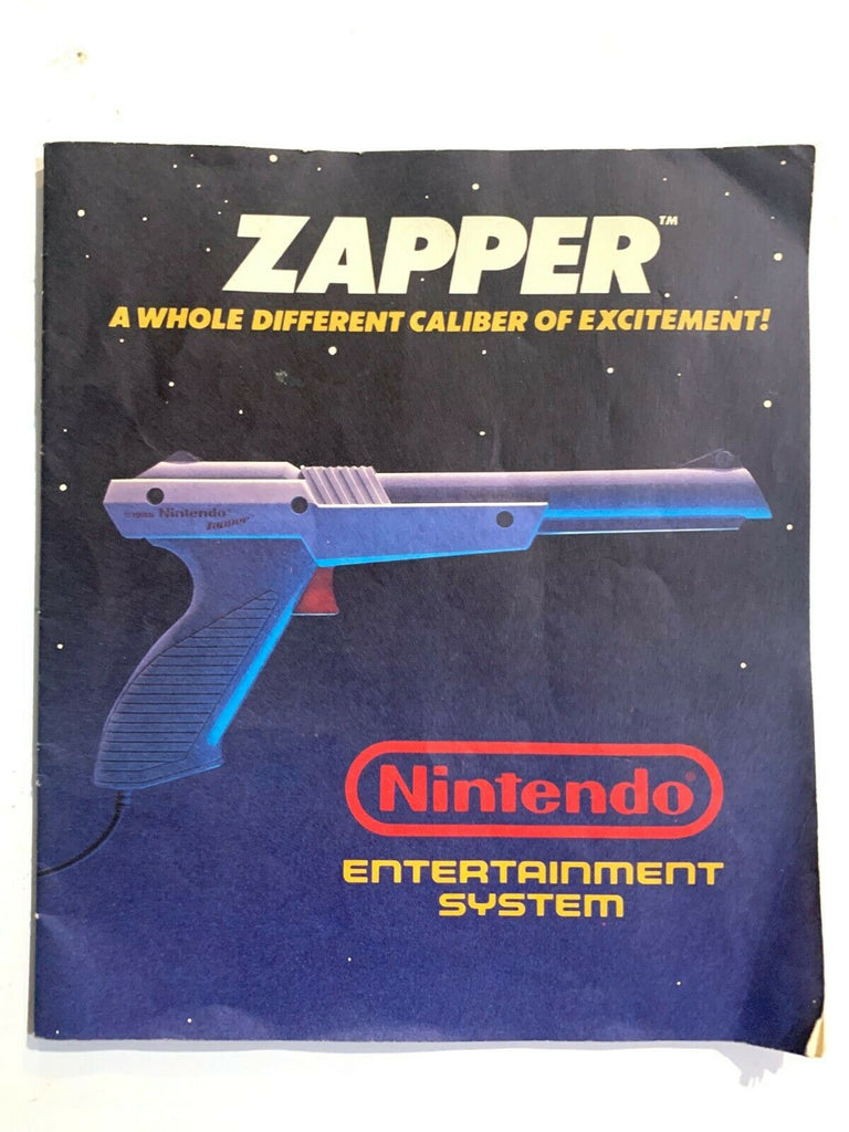 NES Zapper Instruction Manual Original Booklet Book Nintendo