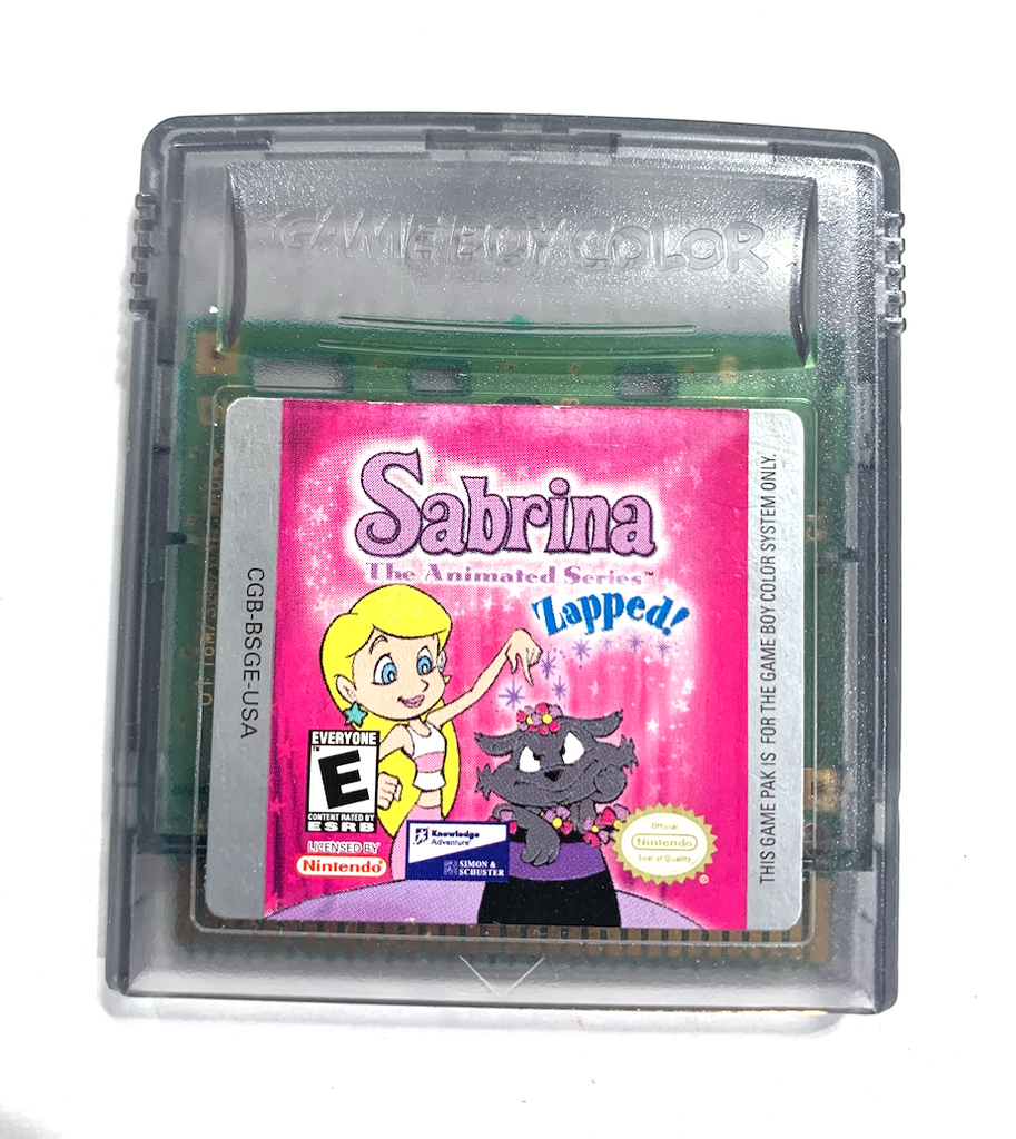 Sabrina Zapped NINTENDO GAMEBOY COLOR Tested + Working & AUTHENTIC ++