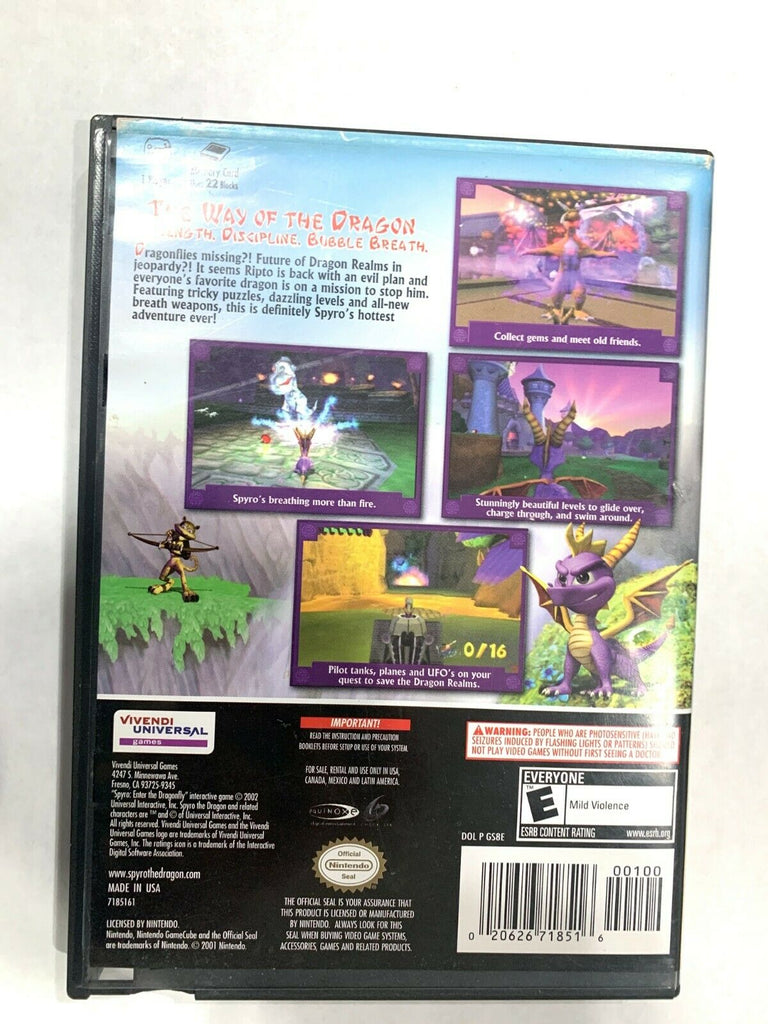 Spyro: Enter the Dragonfly Nintendo Gamecube Game