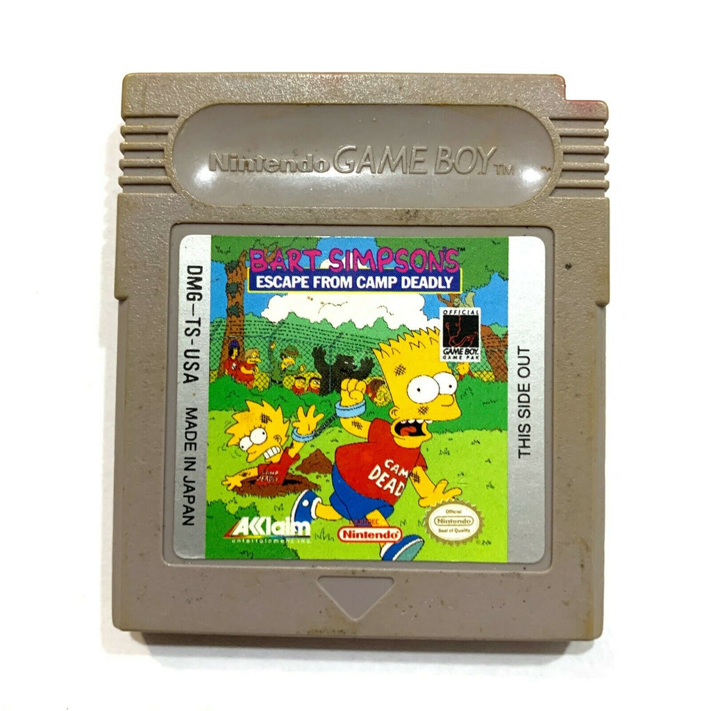 ***BART SIMPSON'S ESCAPE FROM CAMP DEADLY NINTENDO ORIGINAL GAMEBOY GB GAME