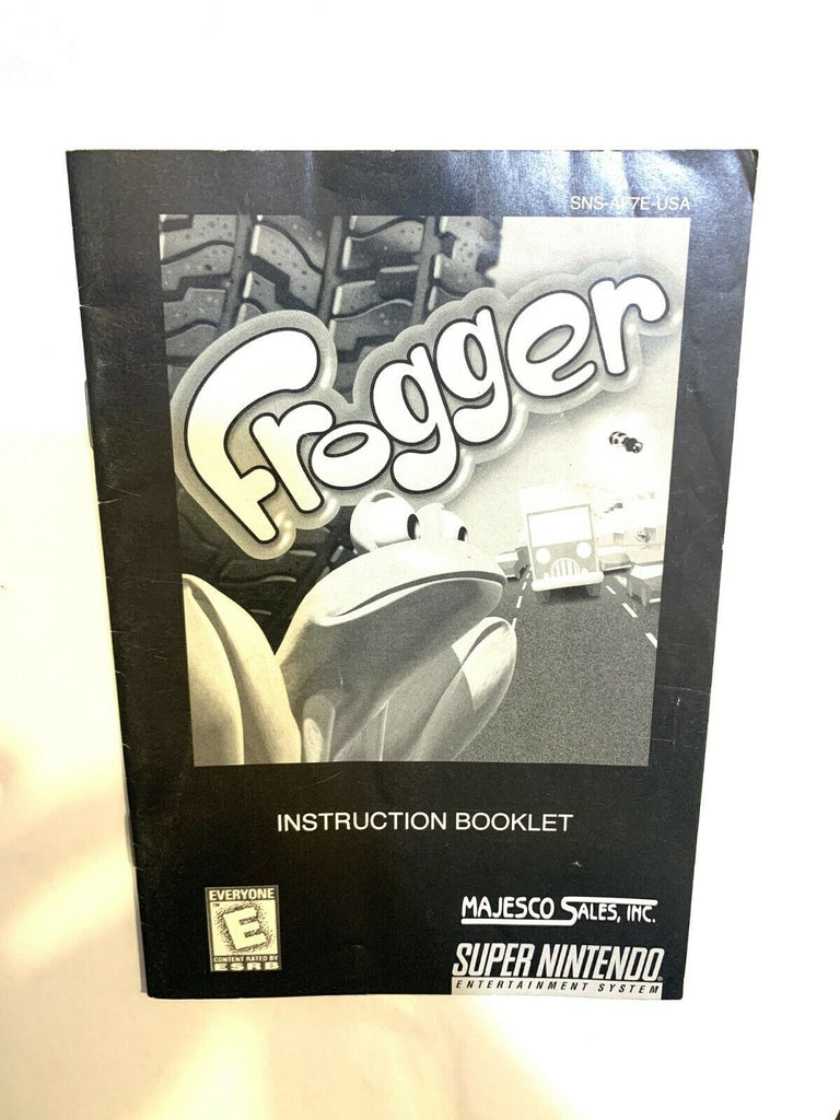 Frogger SNES Super Nintendo Instruction Manual Only