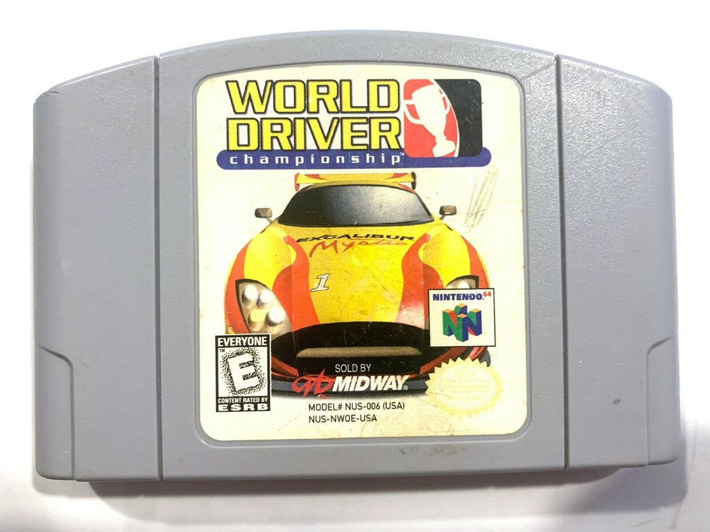 World Driver Championship - Nintendo 64 N64 Game Tested + Working & Authentic!