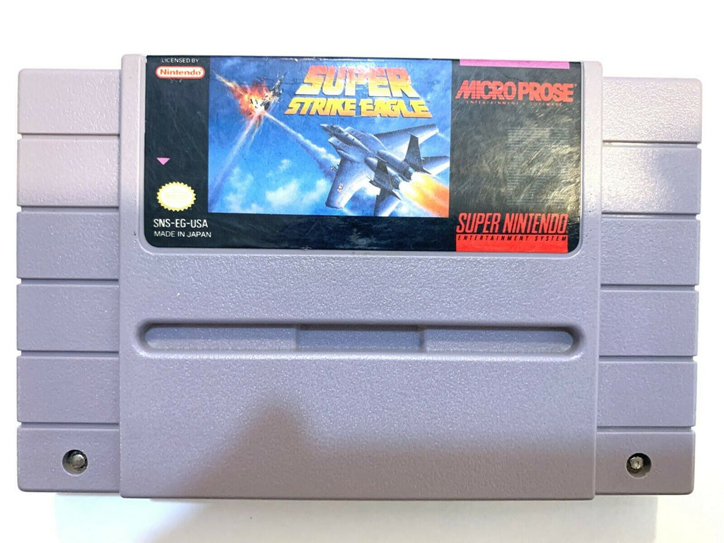Super Strike Eagle SNES NINTENDO GAME TESTED + Working & AUTHENTIC!