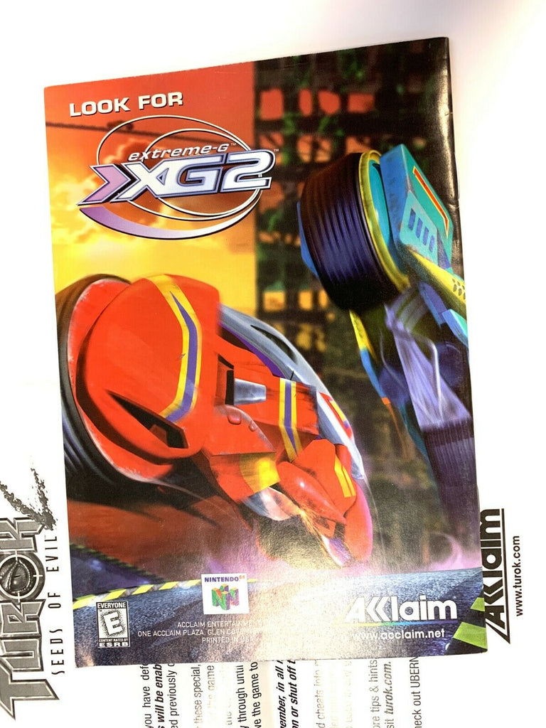 XG2 Extreme G 2 Instruction Manual ONLY! (Nintendo 64, N64) Booklet