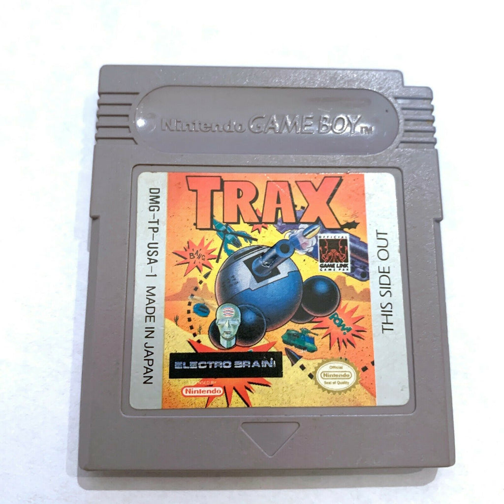 RARE! TRAX Original Nintendo GAMEBOY GAME Tested WORKING Authentic!