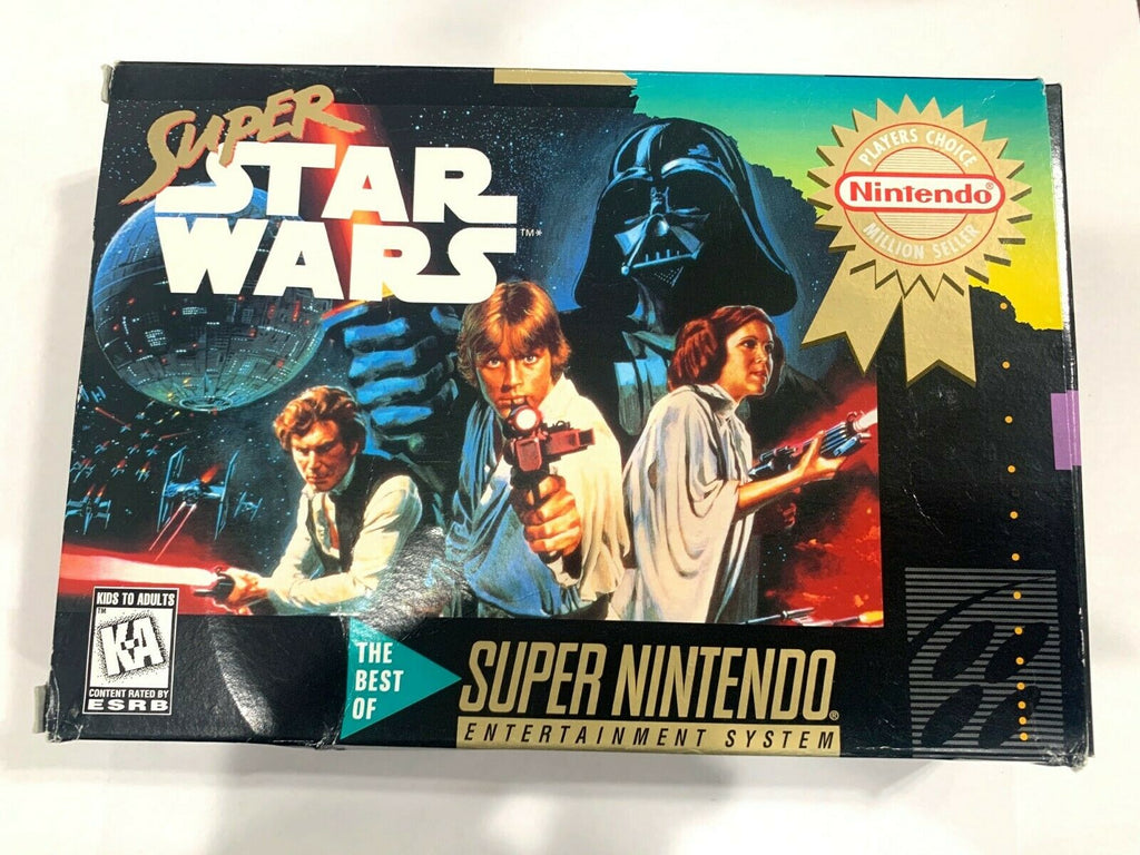 Super Star Wars (Super Nintendo Entertainment System, 1992) SNES Complete  CIB