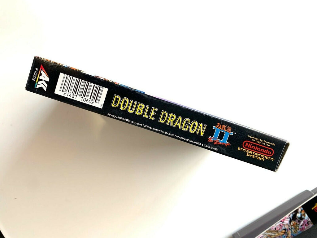 EXCELLENT! Double Dragon II 2 NINTENDO NES ORIGINAL Complete CIB Tested Game