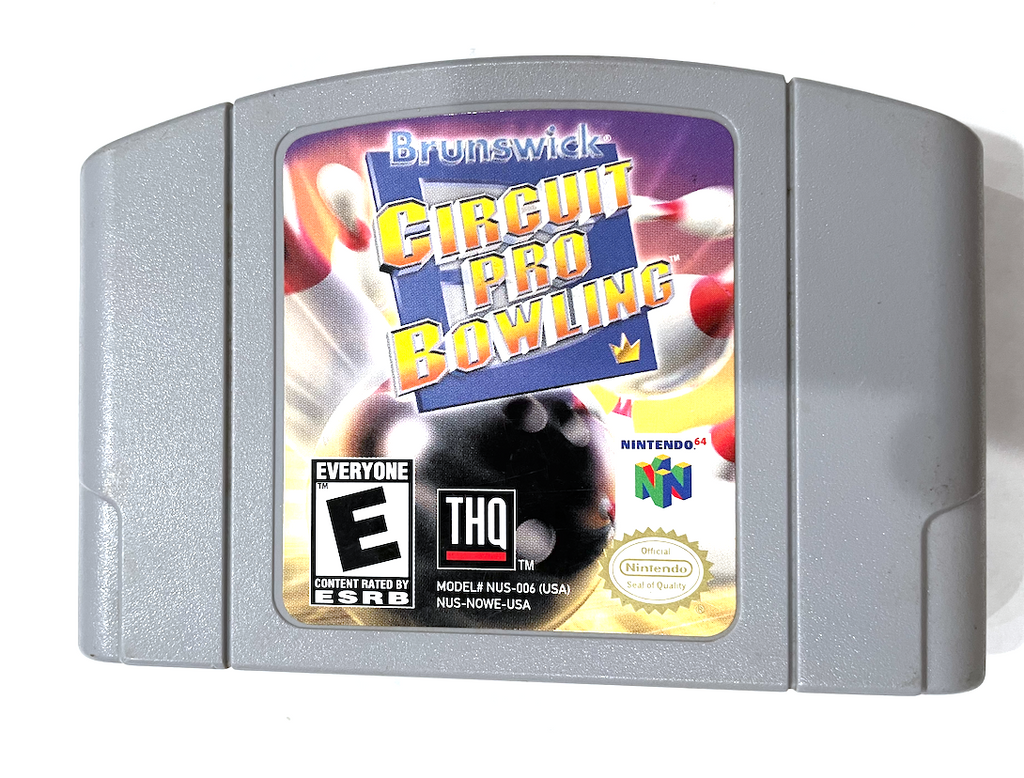 Brunswick Circuit Pro Bowling NINTENDO 64 N64 Game Tested + Working & Authentic!