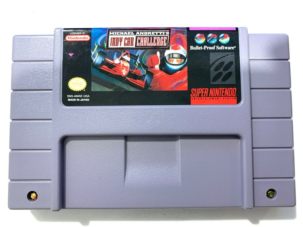 Michael Andretti Indy Car Challenge Super Nintendo Game SNES TESTED + WORKING!