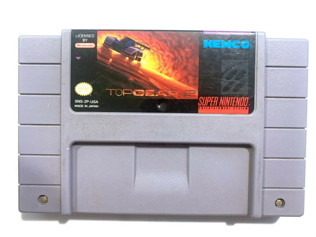 Top Gear 2 SUPER NINTENDO SNES GAME Tested + Working & Authentic!