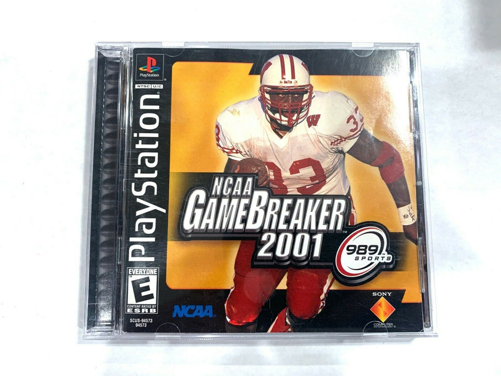 NCAA GameBreaker 2001 PS1 Complete CIB Sony PlayStation 1 Game TESTED + WORKING!