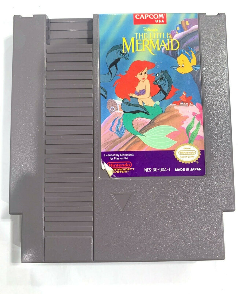 *Disney's The Little Mermaid ORIGINAL NINTENDO NES GAME Tested WORKING Authentic