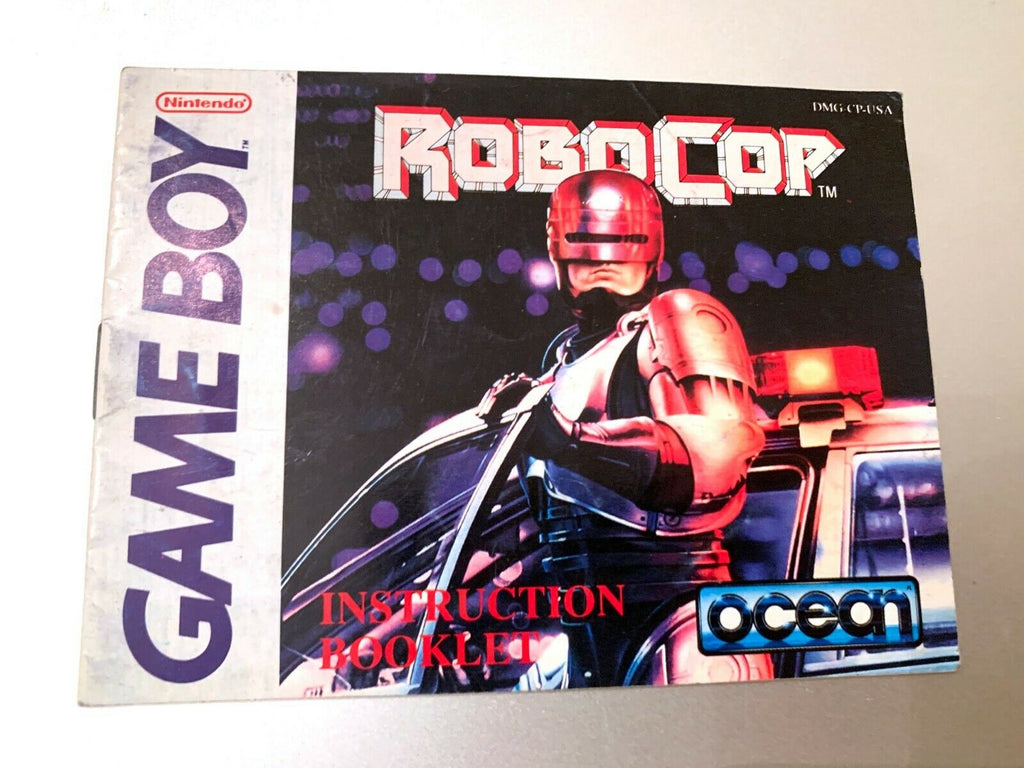 RoboCop Original Nintendo Game Boy Instruction Manual Booklet Book Only