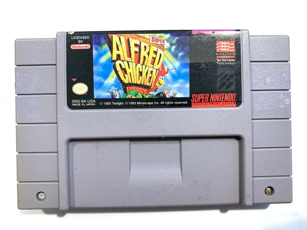 Super Alfred Chicken SUPER NINTENDO SNES GAME Tested + Working & Authentic!