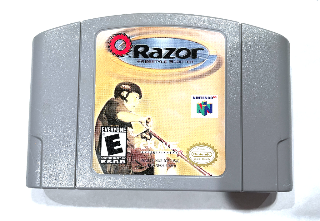 Razor Freestyle Scooter Nintendo 64 N64 Game Tested + Working ++ AUTHENTIC!