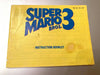 Super Mario Bros 3 Brothers III NES Nintendo Instruction Manual Guide Book Only