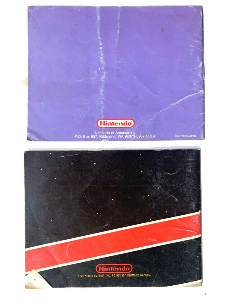Super Mario Bros./Duck Hunt + Tetris NES Original Instruction Manual Booklet Lot